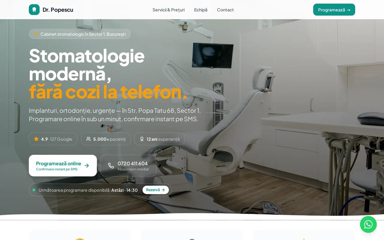 Aident — Platforma noastră productizată pentru clinici dentare